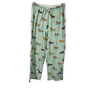 munki munki Dachshund Pajama Bottoms Lounge Pants Size Large